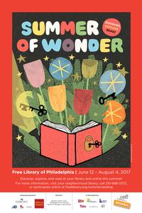 Summer of Wonder official poster, artwork by artist Greg Pizzoli